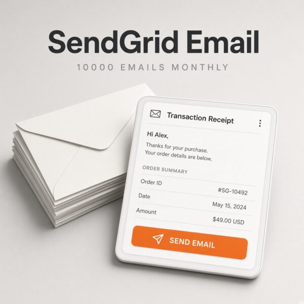 SendGrid Transactional Email (10,000 Emails) - Monthly Plan