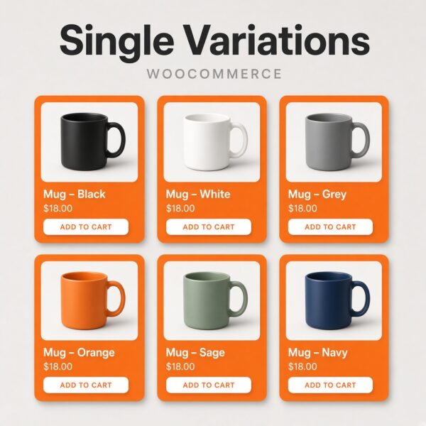 WooCommerce Show Single Variations